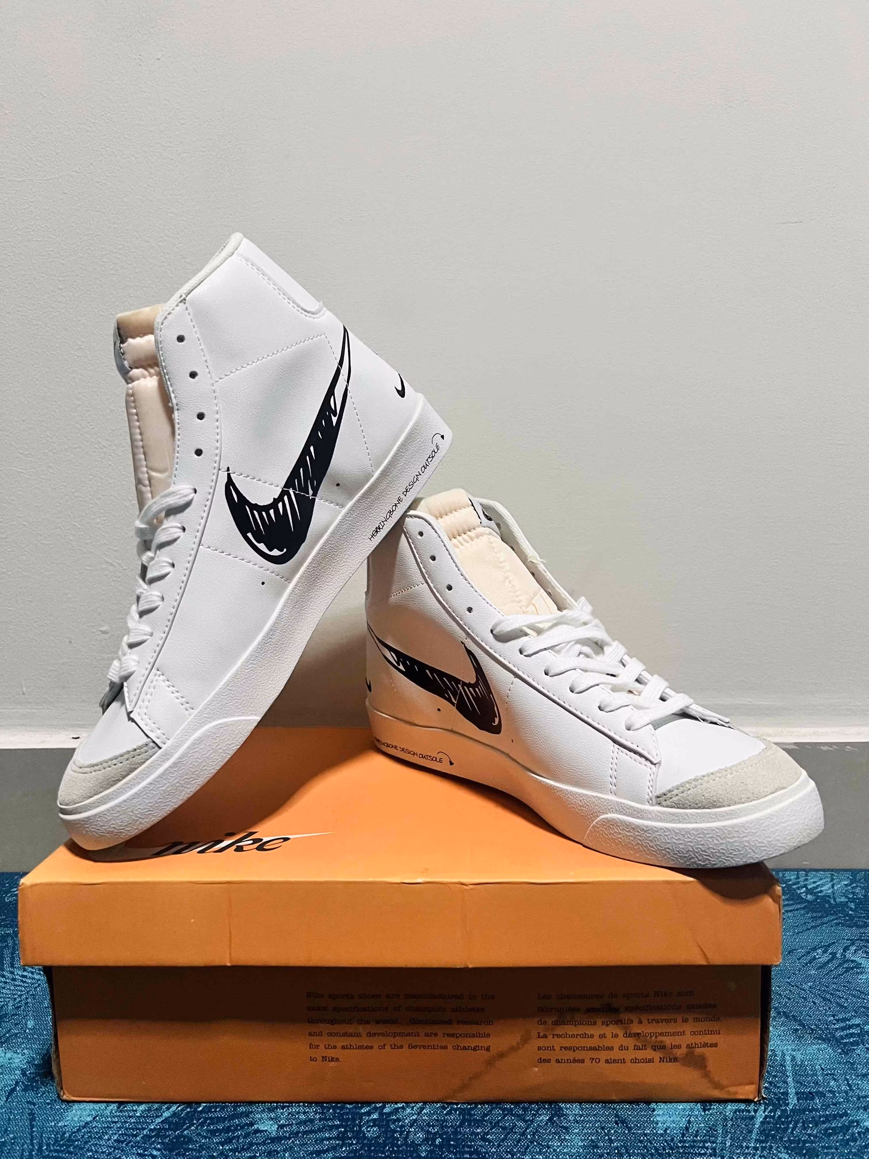 Nike Blazer Mid 77 'Sketch - Black' CW7580-101 Nike Blazer Mid 77 'Sketch - Black' CW7580-101